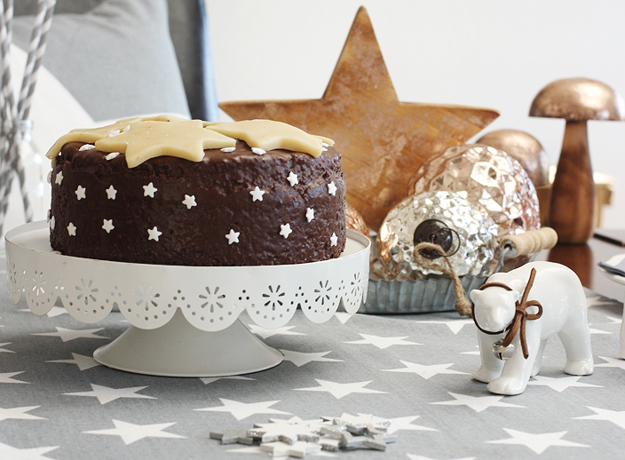 Rezept Lebkuchen, Anleitung Lebkuchen, Lebkuchen backen, Lebkuchen verzieren, Lebkuchen mit Marzipanstern, Backen für Weihnachten, Weihnachten