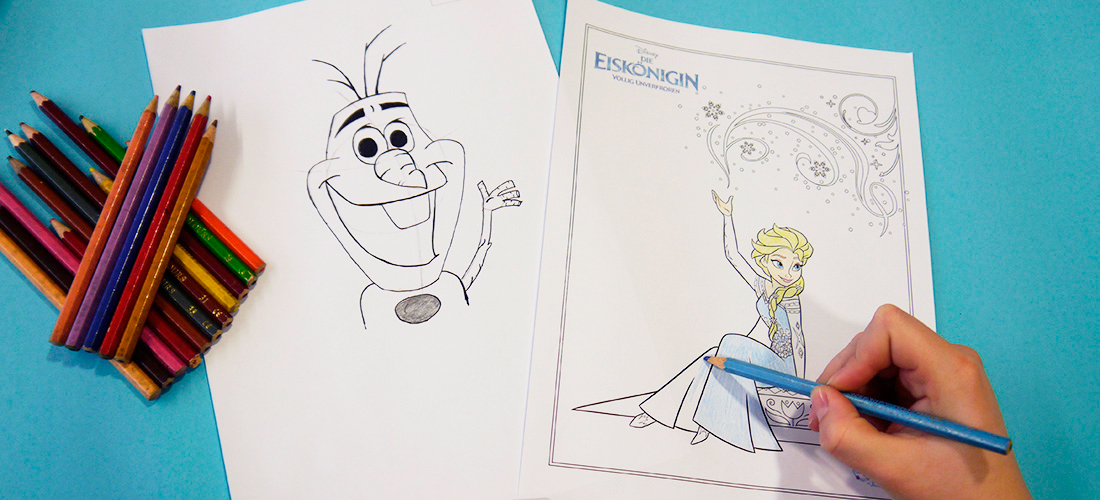 Olaf, Anna & Elsa: Disney-Figuren malen - Ernsting's ...