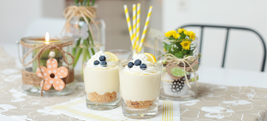 Zitronencreme, Nachtisch mit Zitrone, Dessert mit Zitrone, Rezept für Zitrone