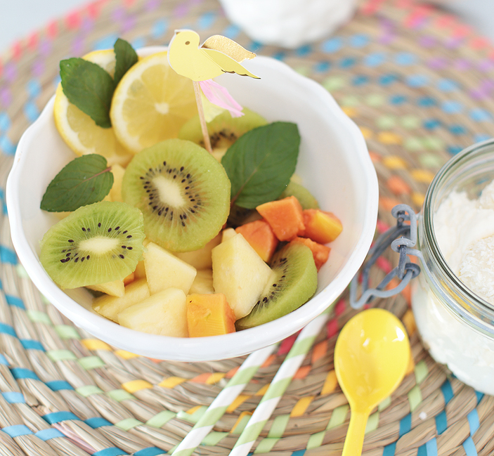 Obstsalat, Ananas, Kokos, Rezept, Kokossahne, Raffaelo, Ananas anpflanzen