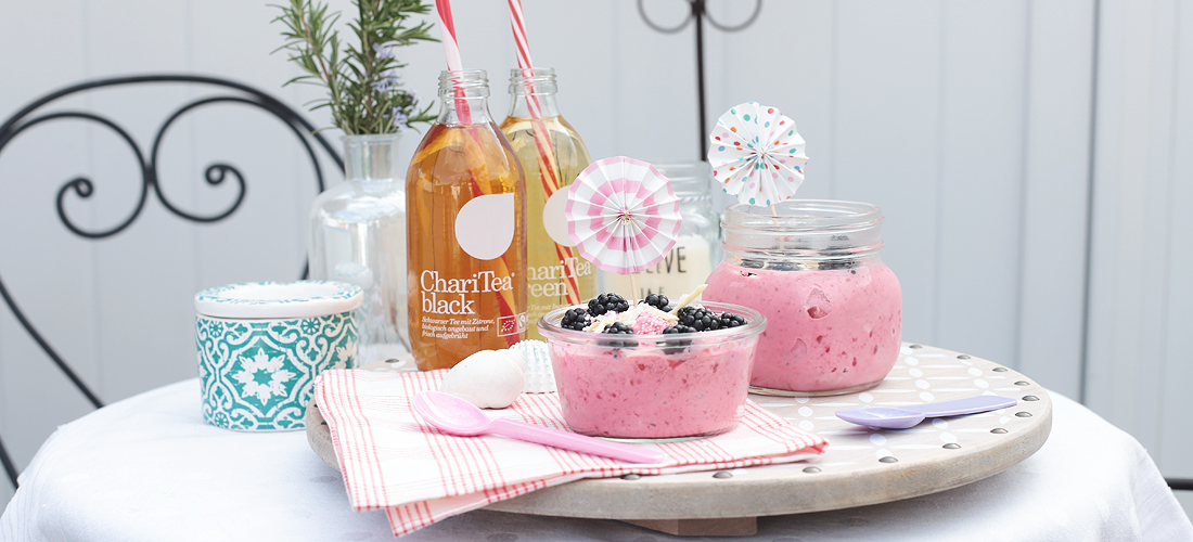 Frozen-Joghurt, Frozen Yogurt, Rezept, Frozen-Joghurt selber machen, Himbeere