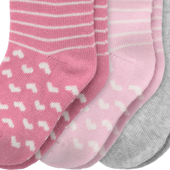 3 Paar Baby Socken mit Bio-Baumwolle