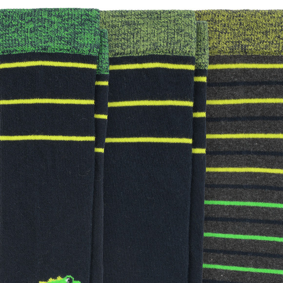 3 Paar Jungen Kniestrümpfe mit Dino-Motiven