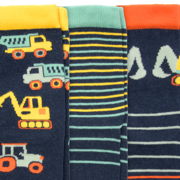 3 Paar Jungen Socken mit Fahrzeugen