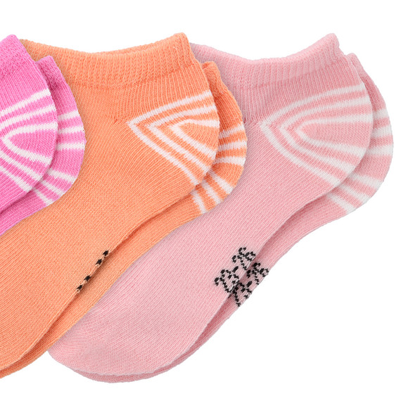 3 Paar Mädchen Sneaker-Socken mit Herzen