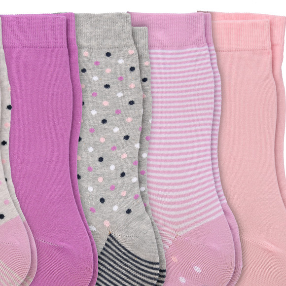 5 Paar Mädchen Socken mit Muster-Mix