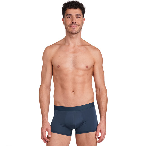 Microfibershorts voor heren met geweven boord