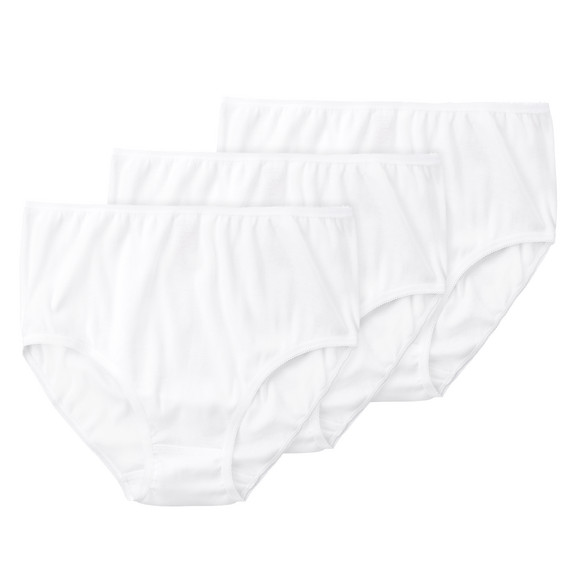 3 Damen Slips mit Mäusezähnchen-Spitze