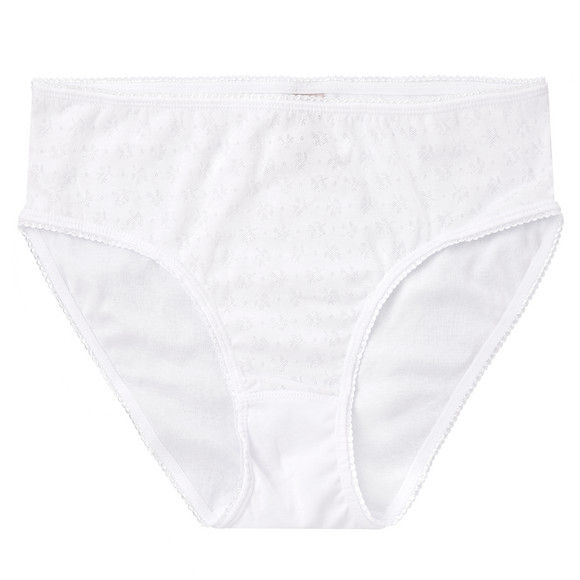 3 Damen Slips mit Mäusezähnchen-Spitze