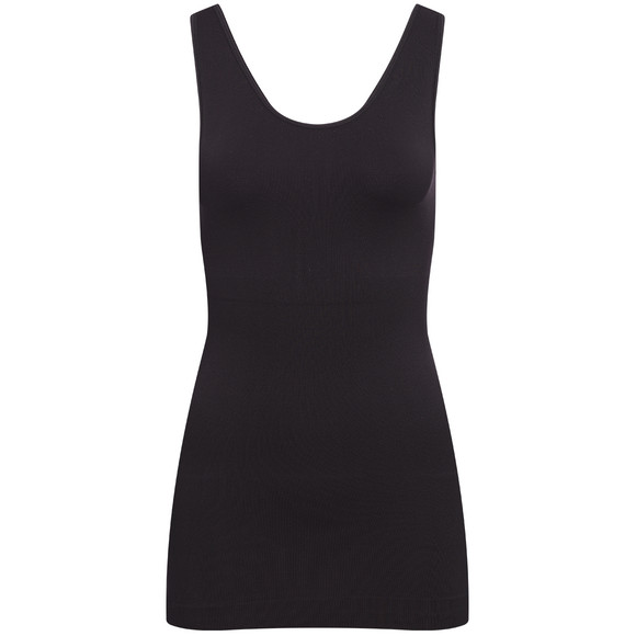 Damen Shapewear-Unterhemd mit breiten Trägern schwarz