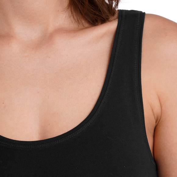 2 Damen Unterhemden mit breiten Trägern