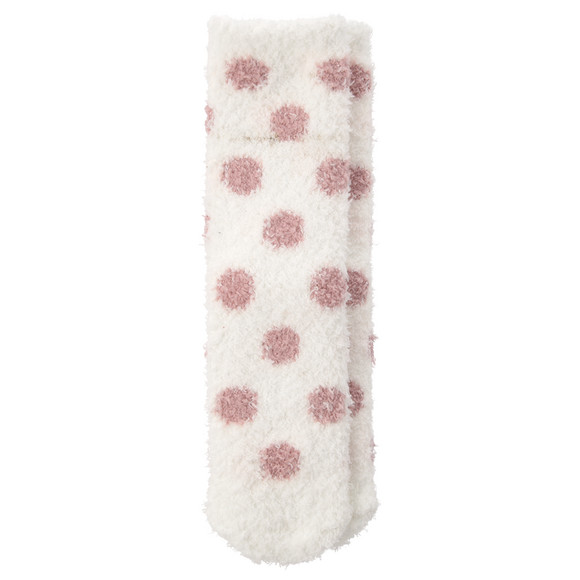 1 paar knusse damessokken met stippen