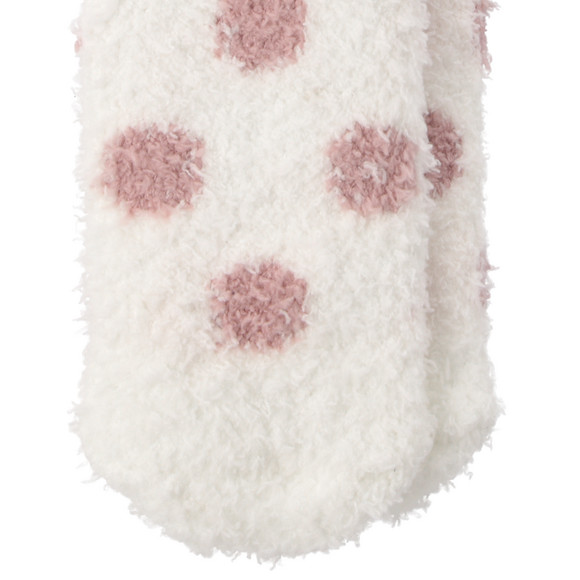 1 paar knusse damessokken met stippen