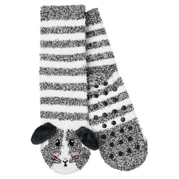2 Paar Damen Kuschelsocken mit ABS-Noppen