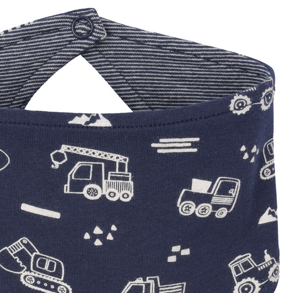 Bandana voor baby’s met bouwprint