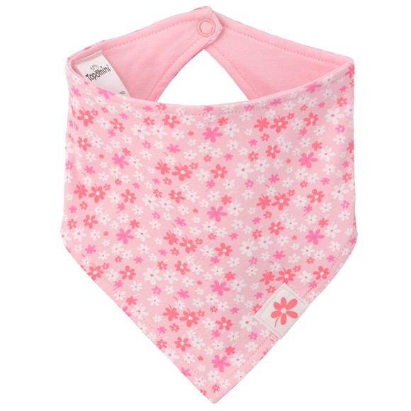 Bandana voor baby’s met bloemenprint roze