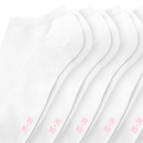 6 Paar Damen Sneaker-Socken unifarben