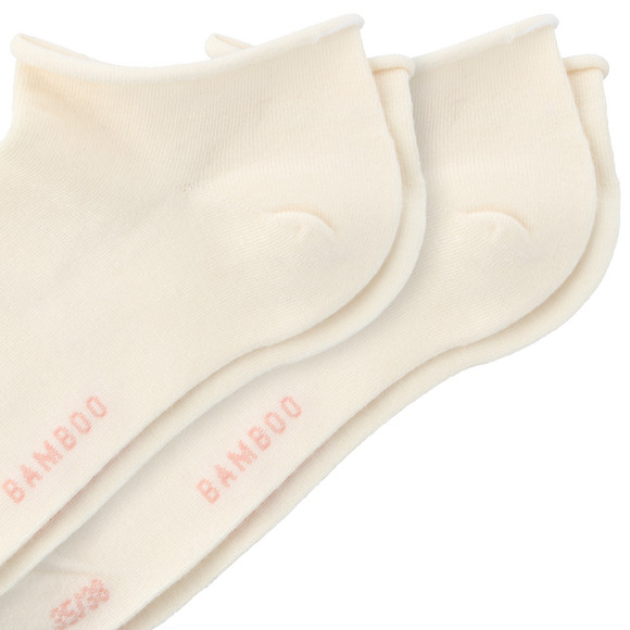 2 Paar Damen Sneaker-Socken mit Rollbündchen