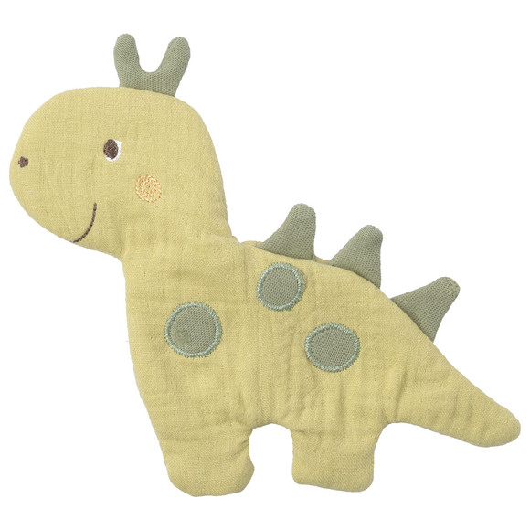 Babyknispertje in dinosaurusdesign groen