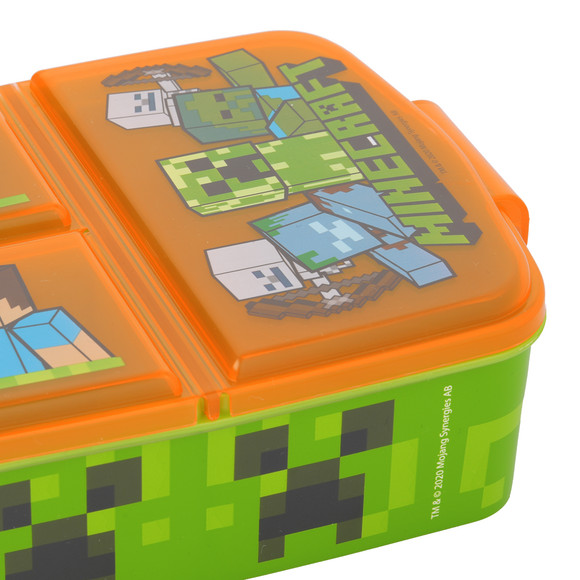 Minecraft lunchbox met 3 compartimenten