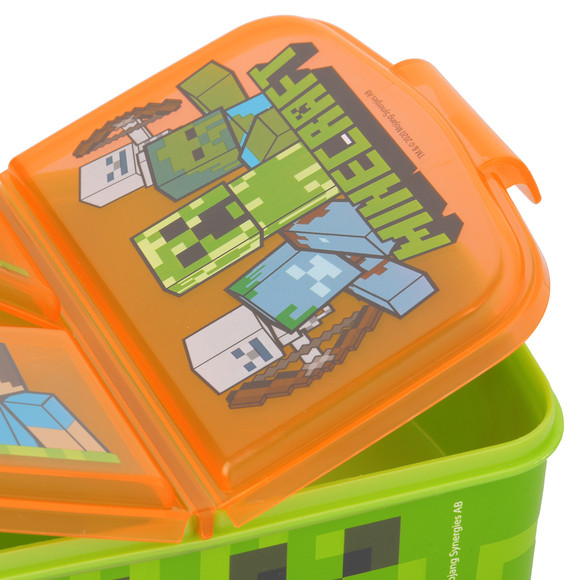 Minecraft lunchbox met 3 compartimenten