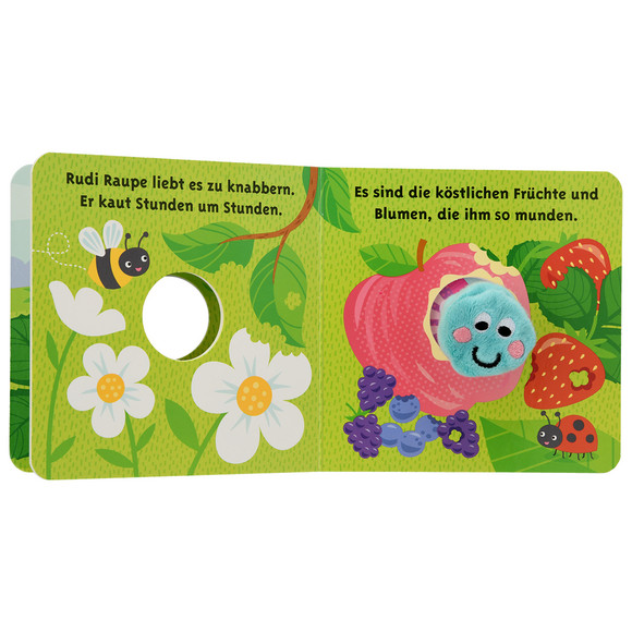 Baby Fingerpuppenbuch Rudi Raupe