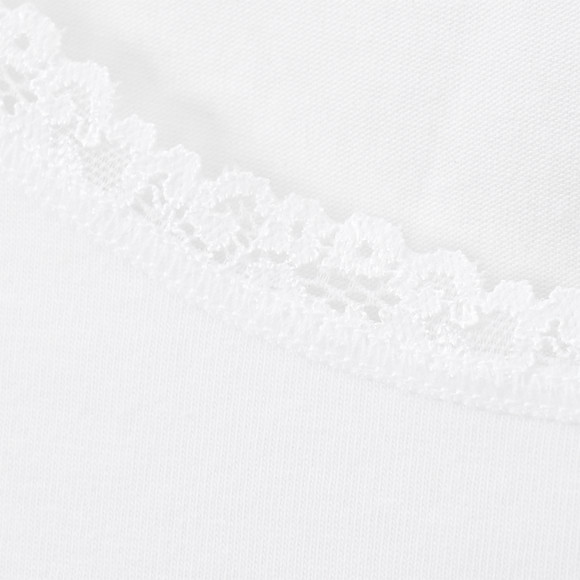 2 Damen Unterhemden mit Spitze