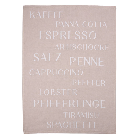 2 theedoeken met all-over tekst