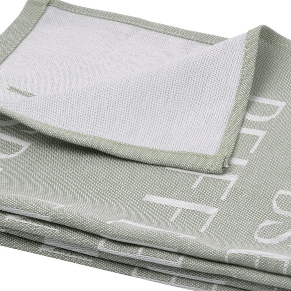 2 theedoeken met all-over tekst