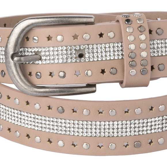 Damen Gürtel mit Nieten-Applikation