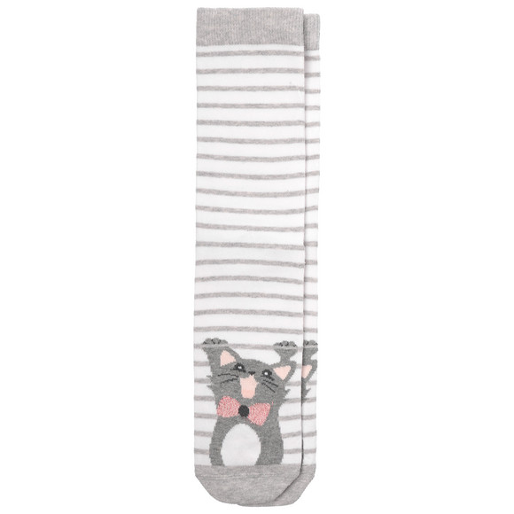 3 paar damessokken met honden en katten