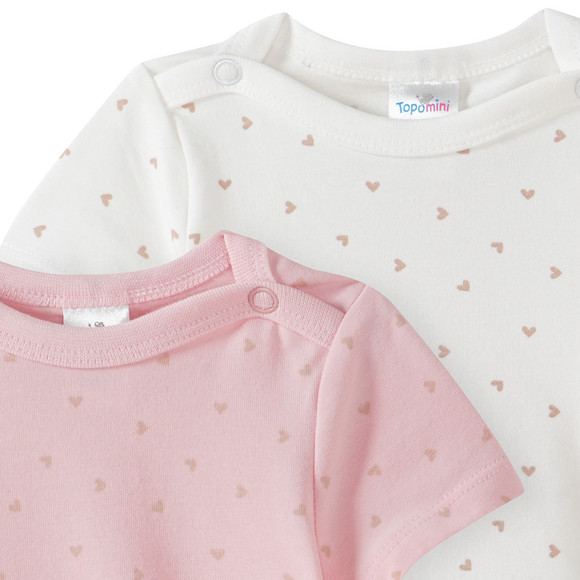 2 Baby Bodys mit Bio-Baumwolle