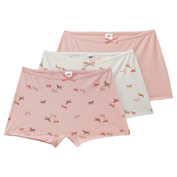 3 slips voor meisjes in verschillende dessins