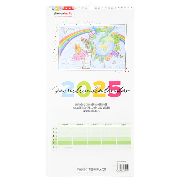 Familienkalender 2025 mit Fotos  Ernsting's family