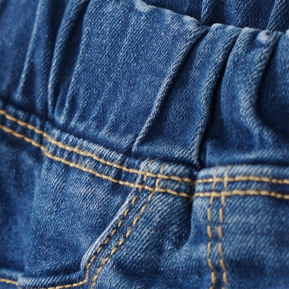 Mädchen Straight-Jeans mit Elastikbund