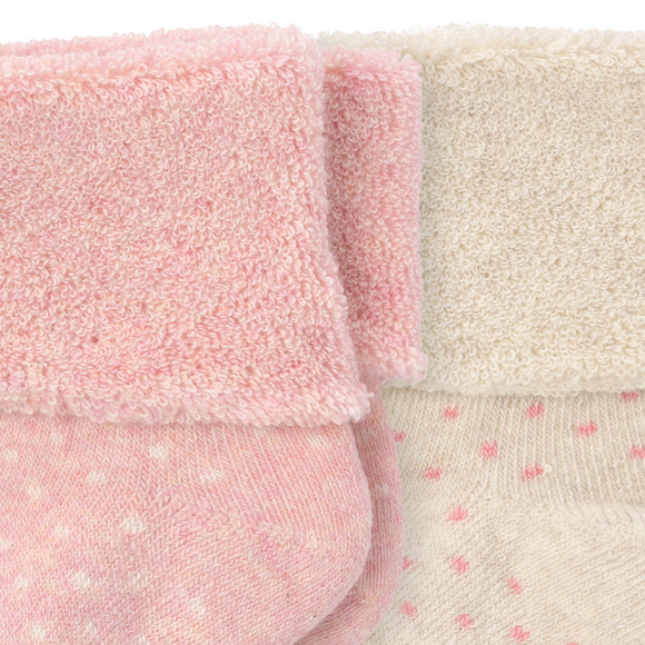 2 paar Newborn sokken met omslag