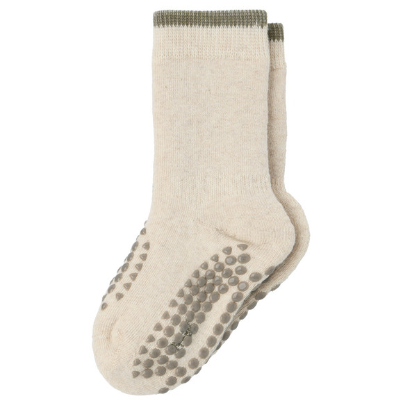 2 Paar Baby Krabbelsocken aus Frottee