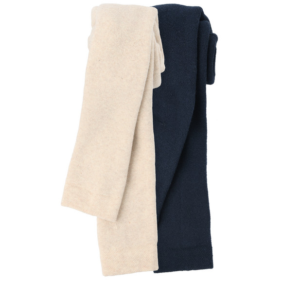 2 badstof leggings met biologisch katoen