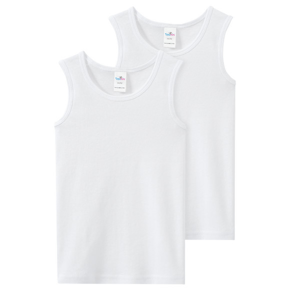 2 Baby Unterhemden unifarben