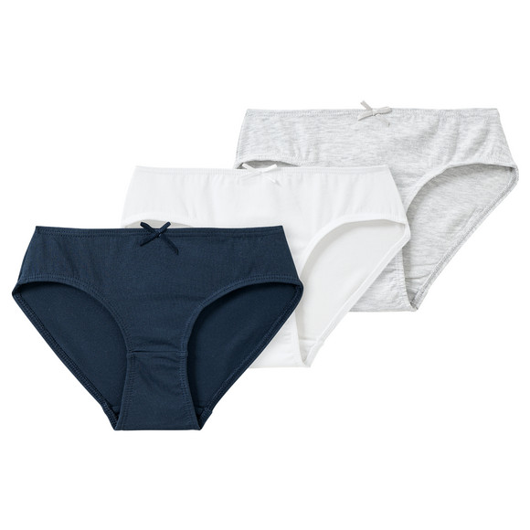 3 Mädchen Slips im Basic-Look