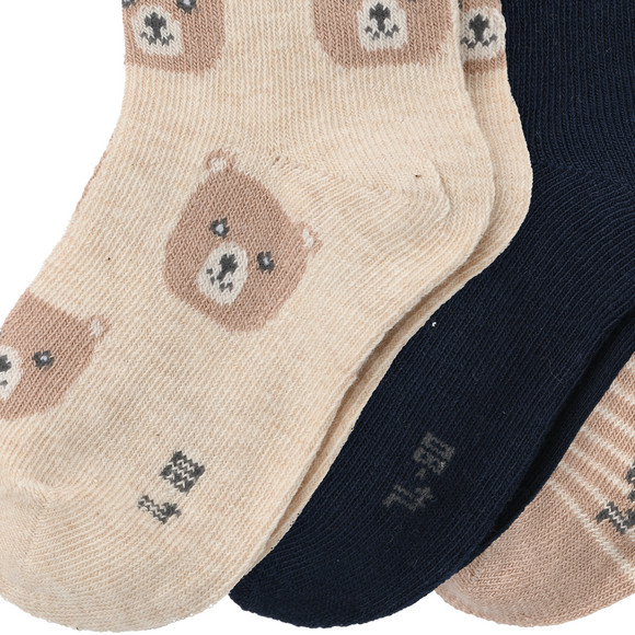 3 Paar Baby Socken mit Bio-Baumwolle