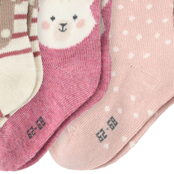 3 paar babysokken van biologisch katoen