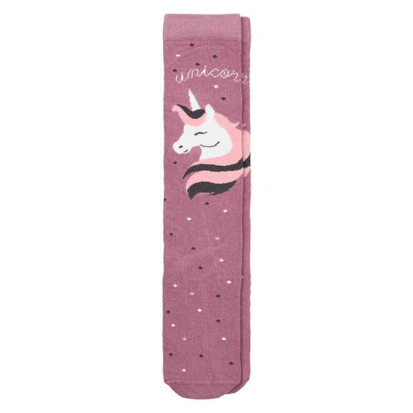 3 paar kniekousen voor meisjes met eenhoorns