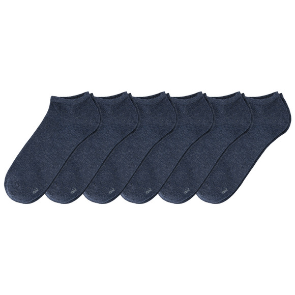 6 Paar Herren Sneaker-Socken unifarben