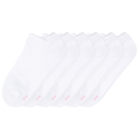 6 Paar Damen Sneaker-Socken unifarben