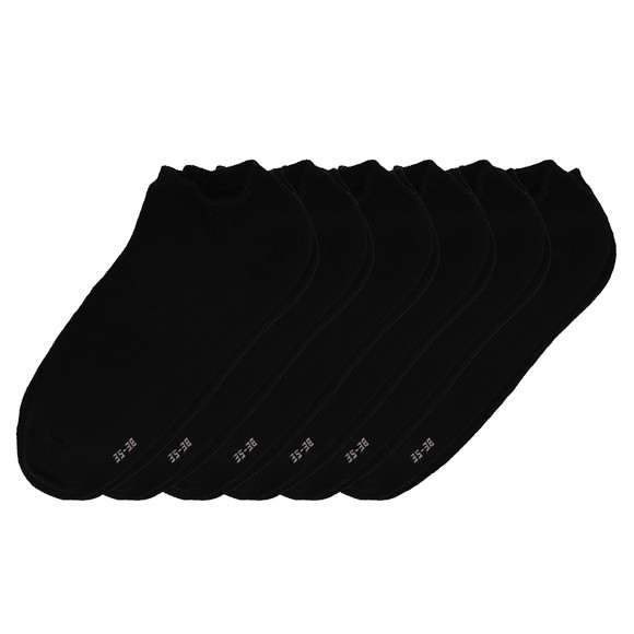 6 Paar Damen Sneaker-Socken unifarben