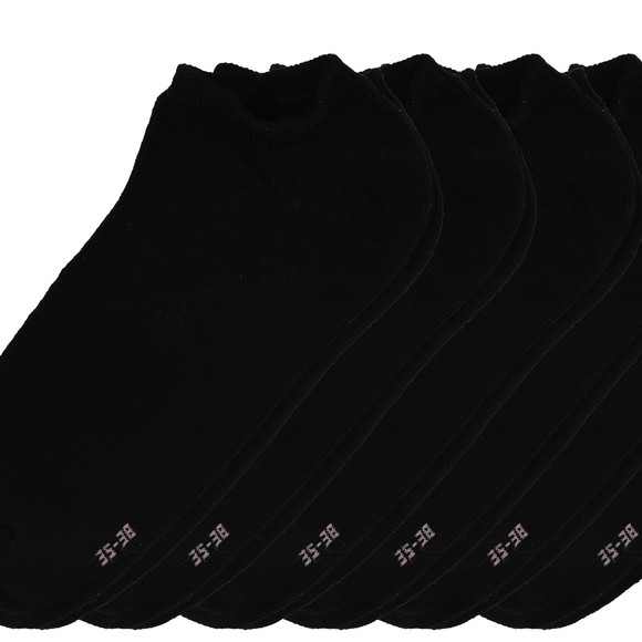 6 Paar Damen Sneaker-Socken unifarben