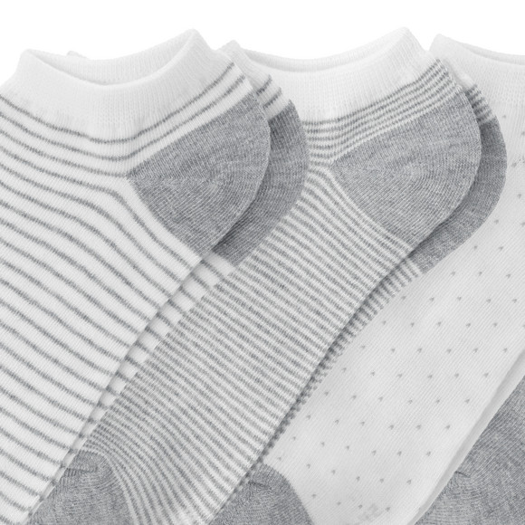 4 Paar Damen Sneaker-Socken im Muster-Mix