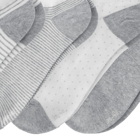 4 Paar Damen Sneaker-Socken im Muster-Mix