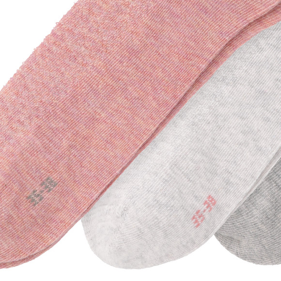 3 Paar Damen Sneaker-Socken mit Struktur